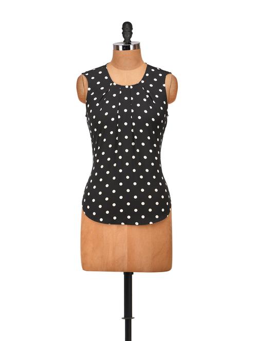 black & white polka top - 55407 - Very Small Image - 1