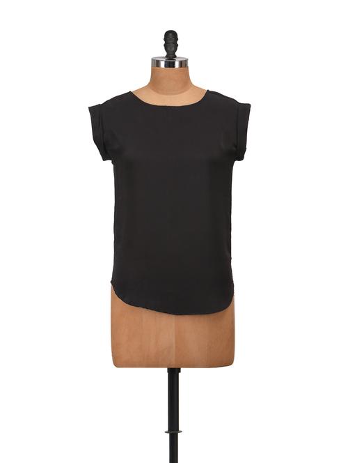 elegant black casual top - 55436 - Very Small Image - 1