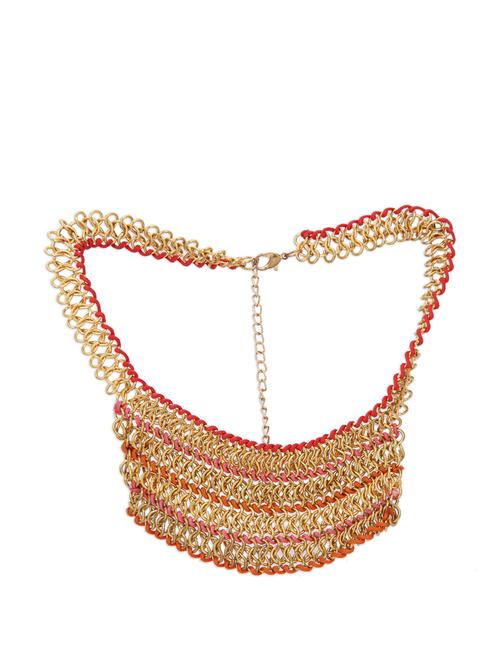 Multi Chain Neckpiece - 57407 - Very Small Image - 1