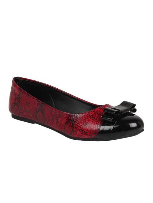 red & black fiery janes ballet flats - 58162 - Very Small Image - 1