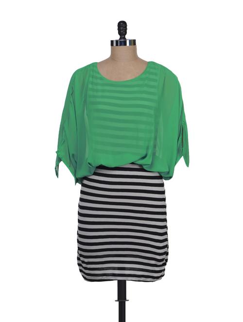 striped dress with green top - 60849 - Very Small Image - 1