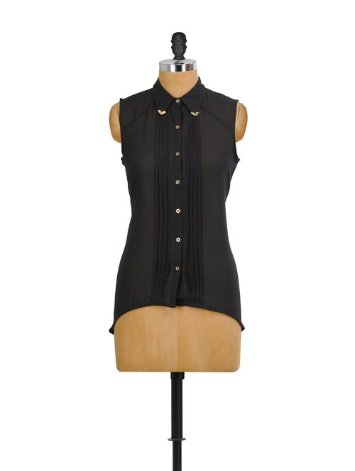 sheer bliss black top - 61323 - Very Small Image - 1