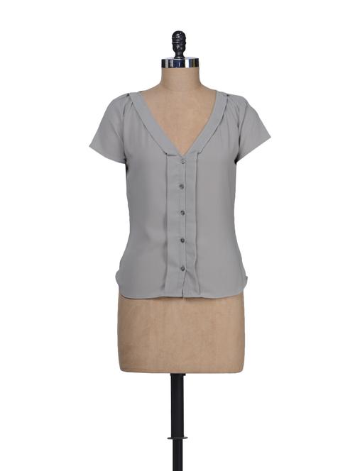 grey short sleeves shirt - 61604 - Very Small Image - 1
