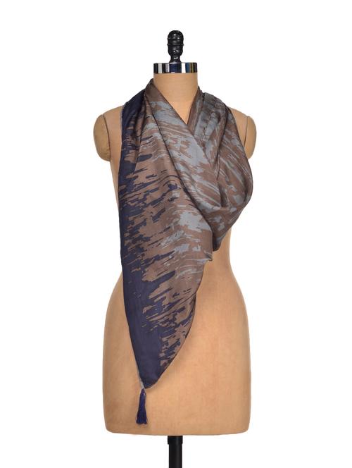 Promising Print Silk Scarf - 61815 - Very Small Image - 1