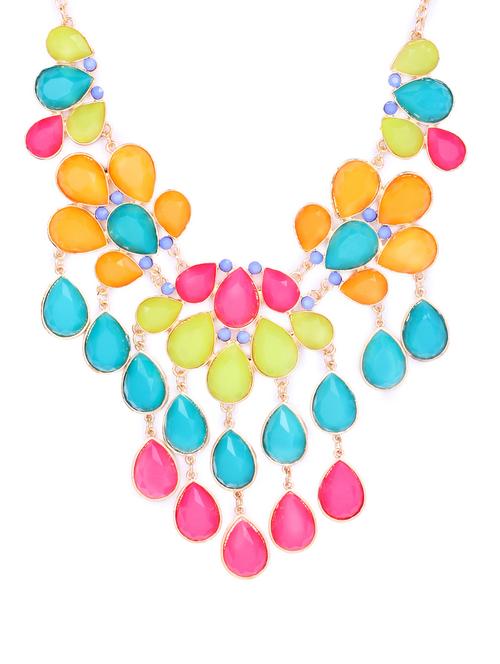 stylish rainbow necklace - 62201 - Very Small Image - 1
