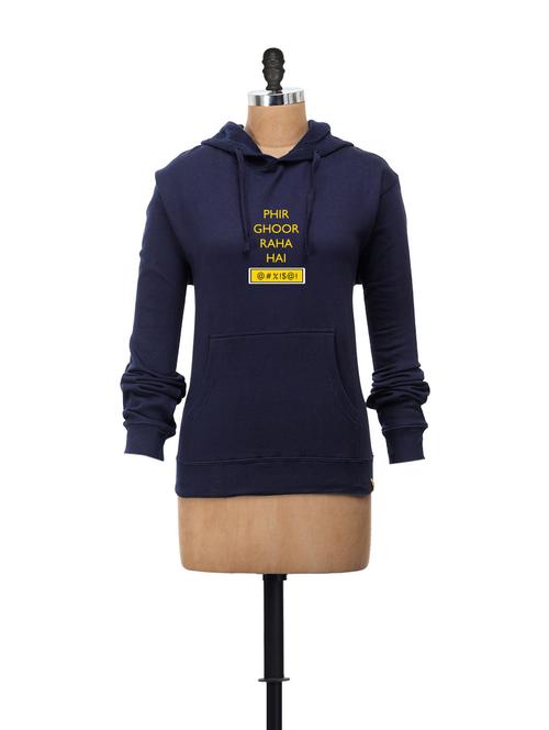 women's chest print sweatshirt - 62516 - Very Small Image - 1