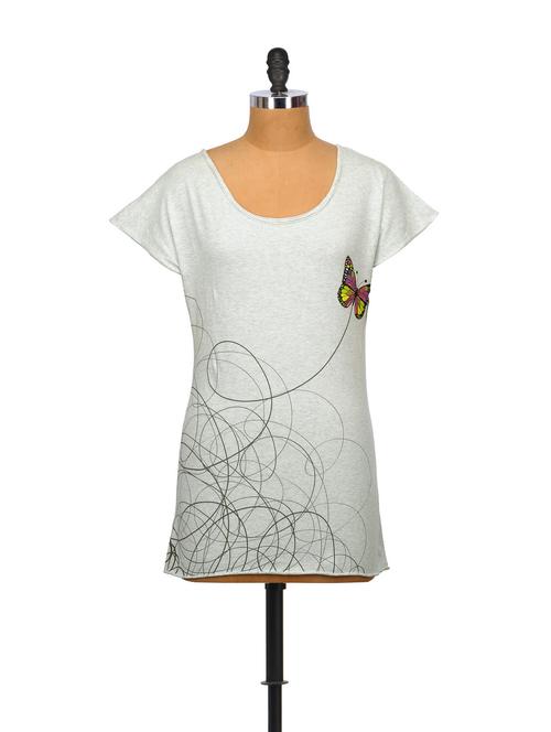 organic cotton butterfly print tee - 63611 - Very Small Image - 1