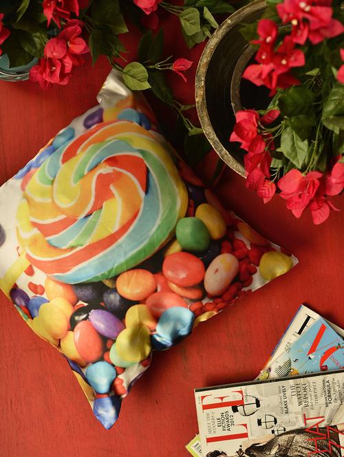 Candy Hued Cushion Cover - 68206 - Very Small Image - 1