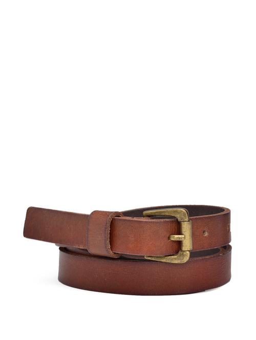 slim tan leather belt - 69162 - Very Small Image - 1