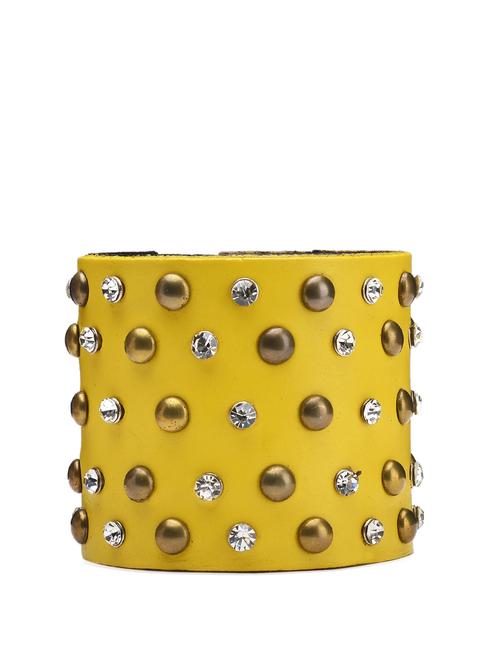 mustard studded party wear cuff - 69545 - Very Small Image - 1