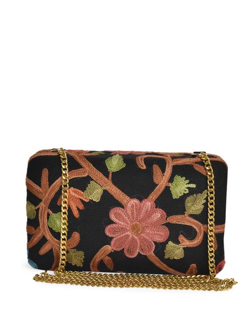 black flower box clutch - 71879 - Very Small Image - 1