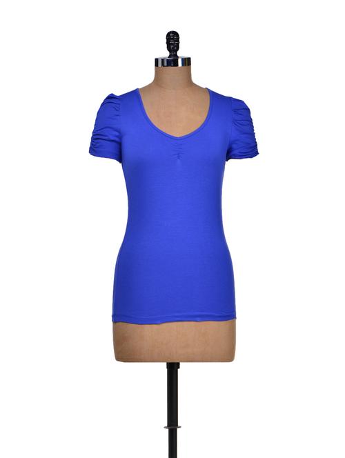 trendy blue stretch top - 72494 - Very Small Image - 1
