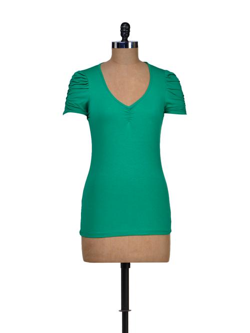 trendy green stretch top - 72496 - Very Small Image - 1