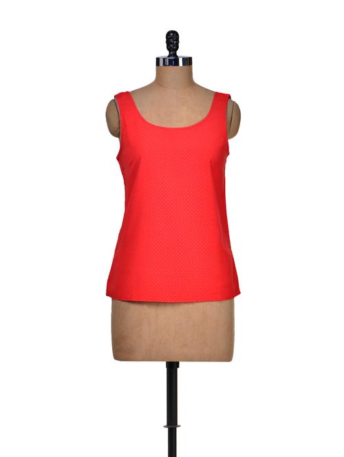 electric red loose-fit top - 72519 - Very Small Image - 1