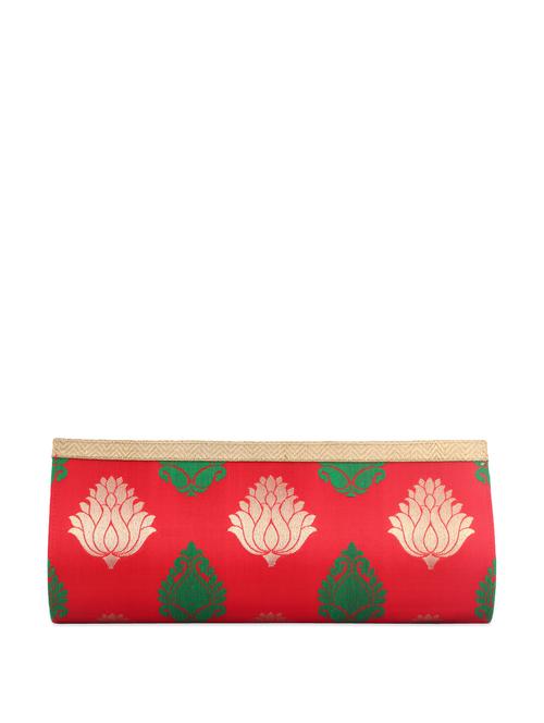 red and green brocade clutch - 72799 - Very Small Image - 1