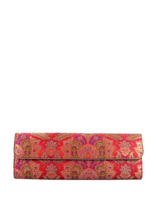 beautiful red brocade clutch - 72803 - Very Small Image - 1