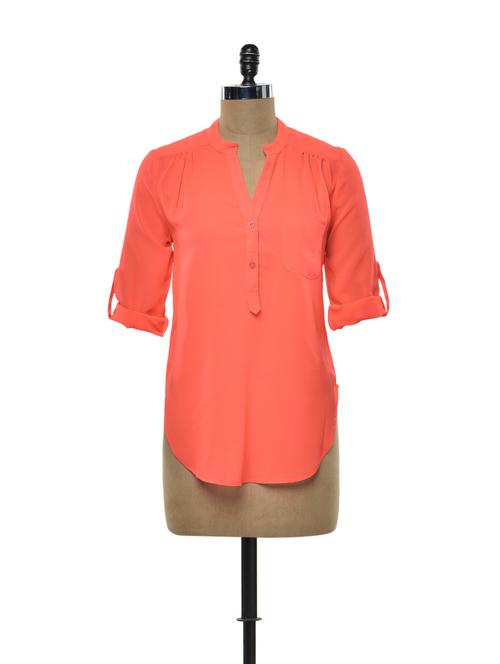 neon coral shirt - 73637 - Very Small Image - 1