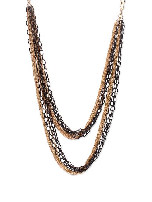 wide multiple chain necklace - 74956 - Very Small Image - 1