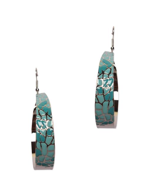 blue designer earrings - 74971 - Very Small Image - 1