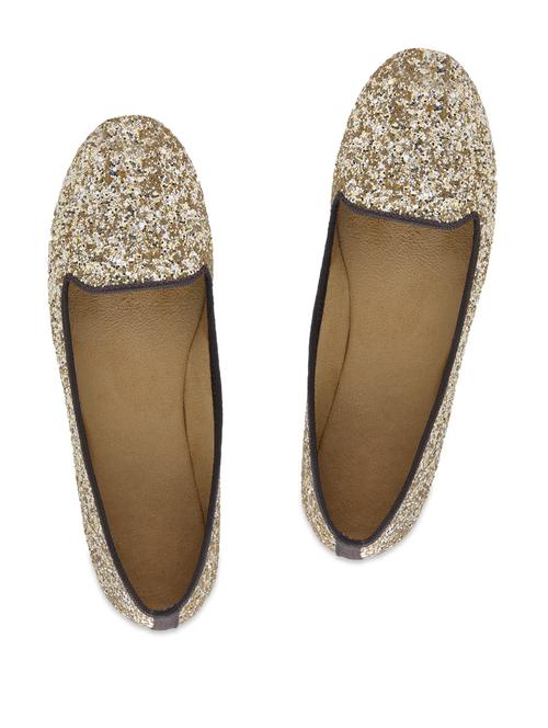 brown shimmery flat ballerinas - 77404 - Very Small Image - 1