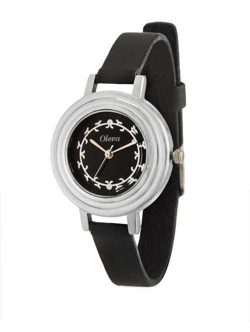 Round Dial Black Watch - 78629 - Very Small Image - 1