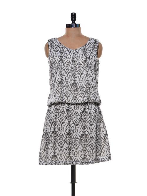 pearl and ivory print dress - 79360 - Very Small Image - 1