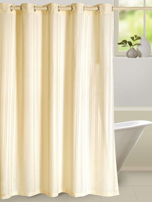 cream bathroom curtains - 82322 - Very Small Image - 1