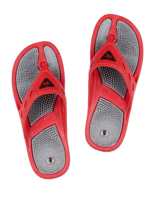 comfortable red and grey slippers - 82879 - Very Small Image - 1