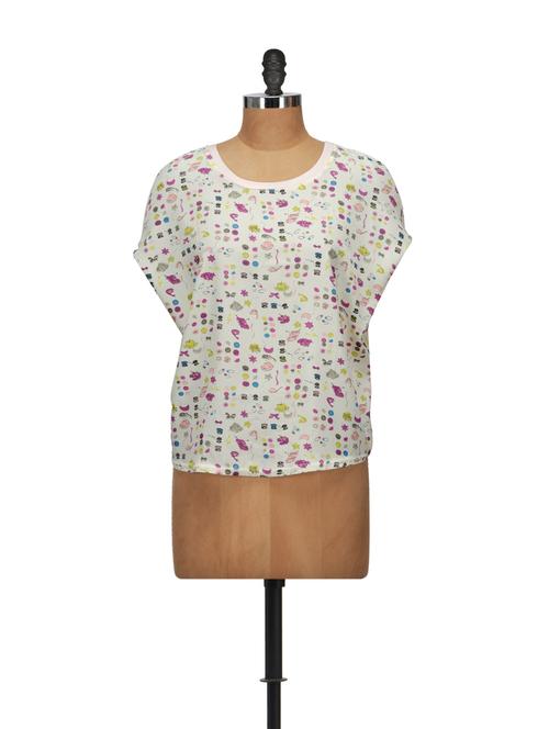 lovely print top - 848434 - Very Small Image - 1