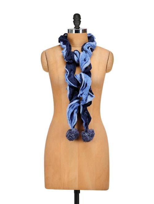 blue woolen scarf - 848461 - Very Small Image - 1