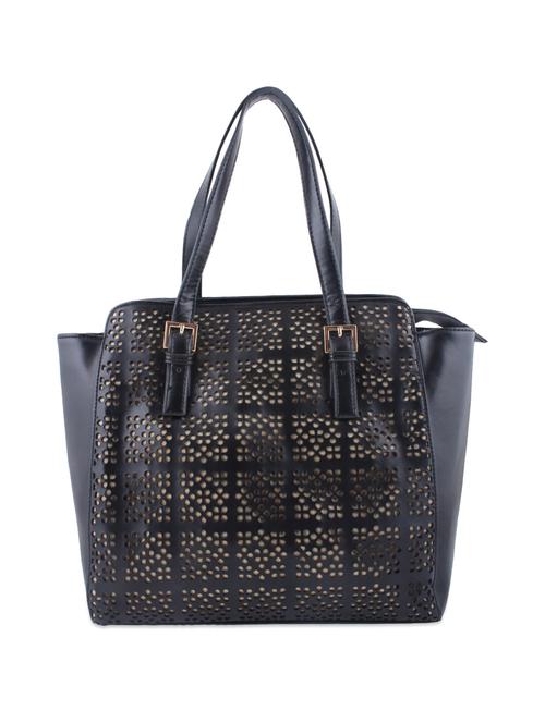 Black cutwork tote bag - 848645 - Very Small Image - 1