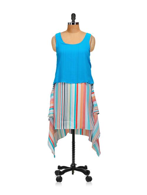 two layer blue dress - 848677 - Very Small Image - 1