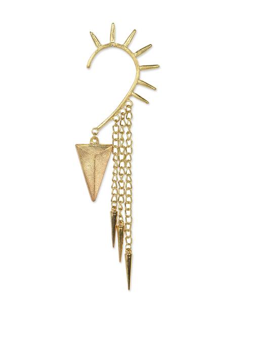 punk style gold ear cuff - 851121 - Very Small Image - 1