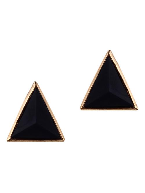 black triange stud earrings - 852675 - Very Small Image - 1