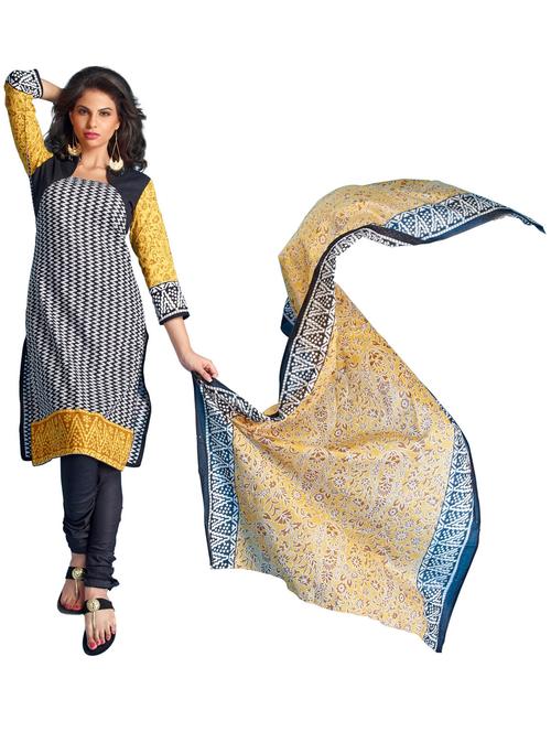 Chevron Print Dress Material - 853488 - Very Small Image - 1