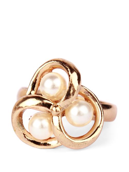 faux pearl gold ring - 854515 - Very Small Image - 1