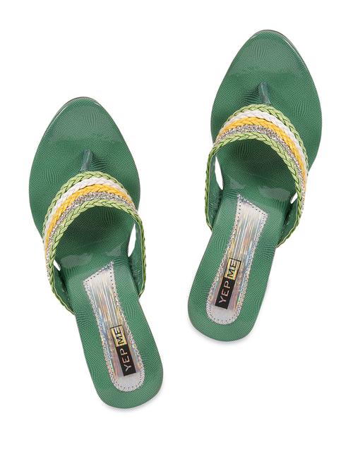 crystal studded green wedge heels - 856263 - Very Small Image - 1