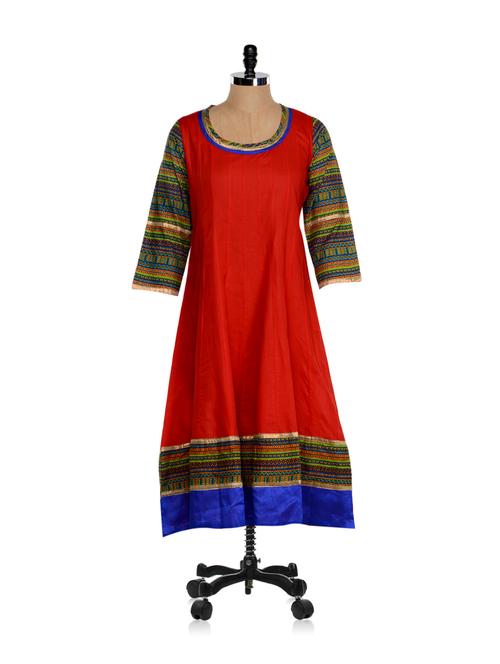 women's a-line kurta - 857578 - Very Small Image - 1