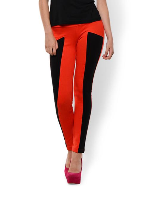 waist firming coral geometry treggings - 85915 - Very Small Image - 1