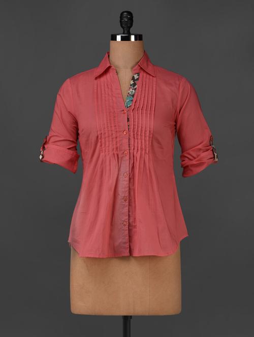 cotton shirt with pleats - 860166 - Very Small Image - 1