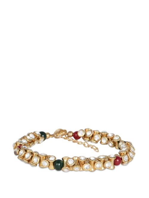 kundan work anklets - 860286 - Very Small Image - 1