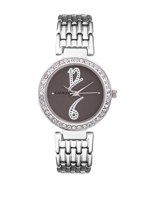 elegant diamante watch-black - 860415 - Very Small Image - 1