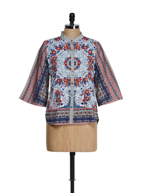 floral print top - 860618 - Very Small Image - 1