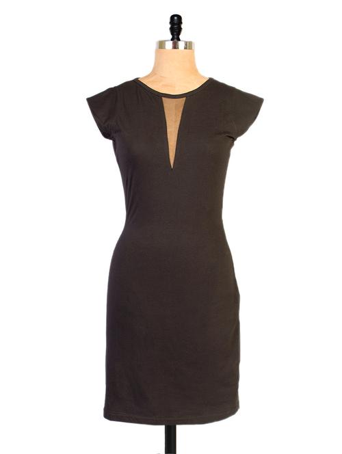 solid black dress with cut-out back - 861136 - Very Small Image - 1
