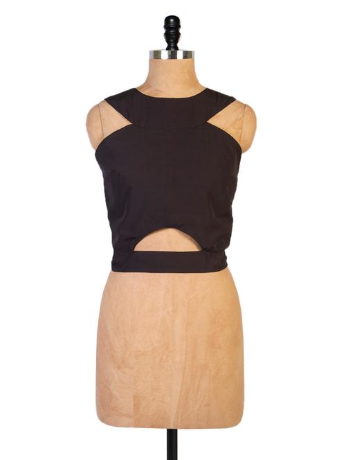 sultry black crop top - 861138 - Very Small Image - 1
