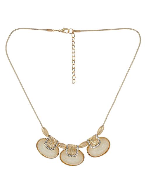 beige gemstone charm necklace - 861278 - Very Small Image - 1