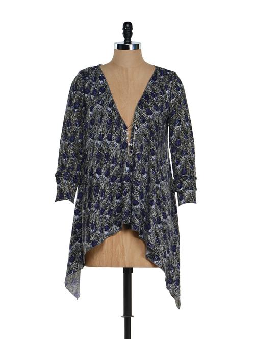 designer printed long shrug - 861571 - Very Small Image - 1