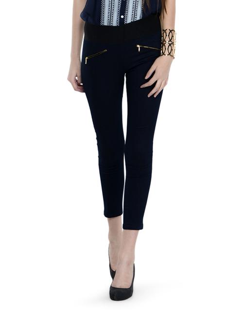 zipper style black jeggings - 864098 - Very Small Image - 1