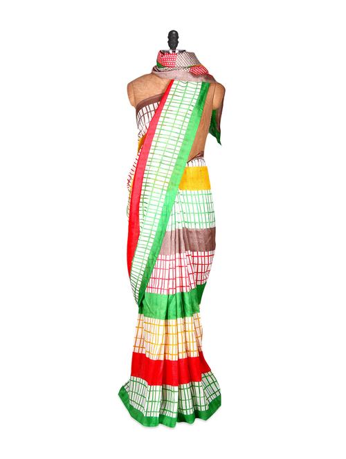 striped colorful saree - 885927 - Very Small Image - 1