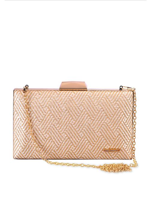 beige leatherette clutch - 886378 - Very Small Image - 1